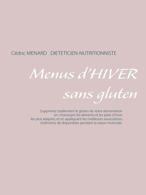 cover image of Menus d'hiver sans gluten